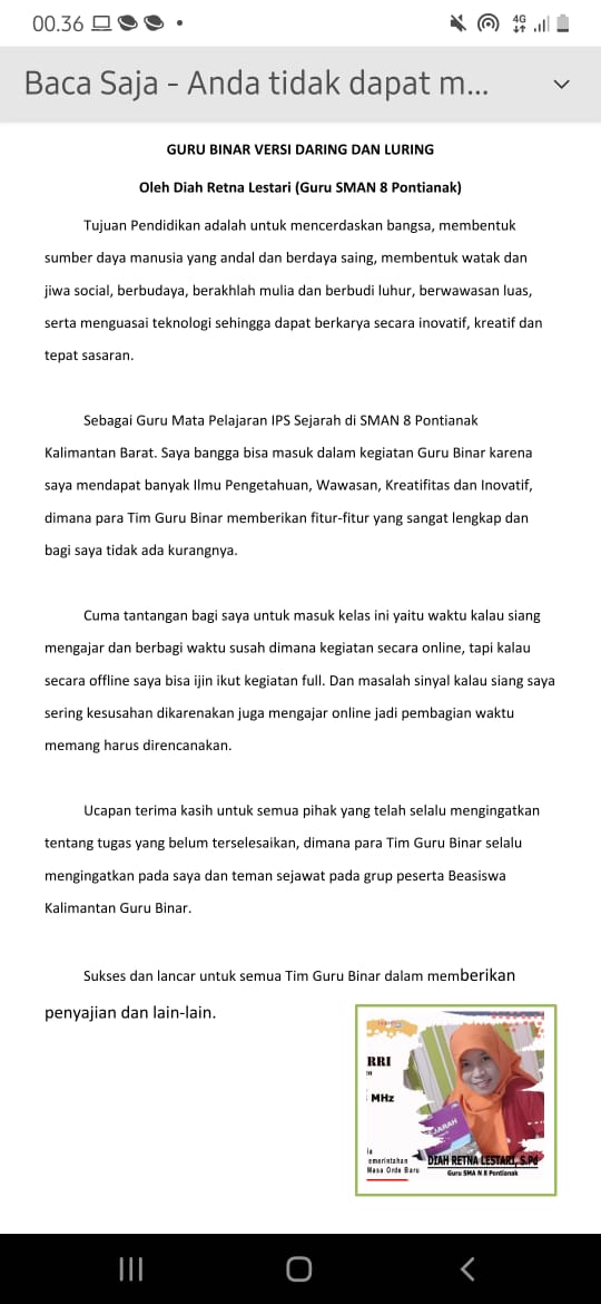 Guru Binar Memotivasi Guru Indonesia